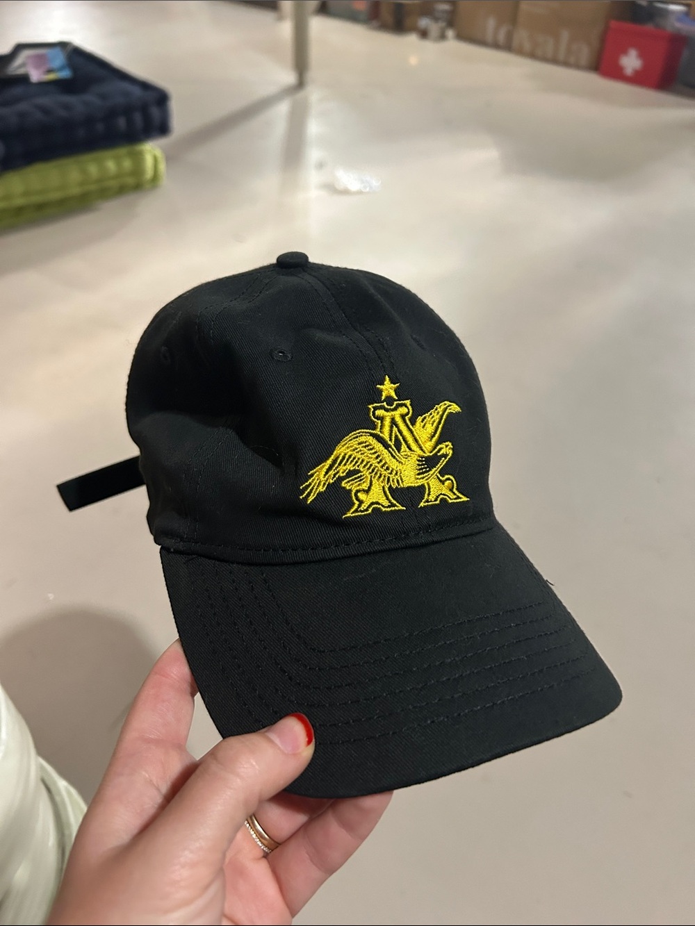 Anheuser Busch official hat.